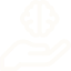 icon de um cerebro sobre uma mão